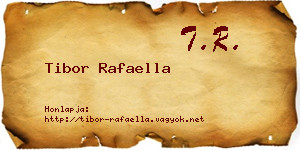 Tibor Rafaella névjegykártya
